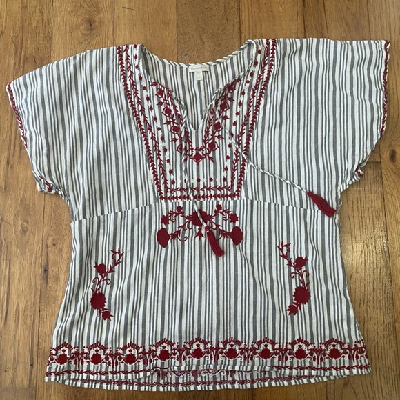 Garnet Hill Embroidered Top - Picture 1 of 3